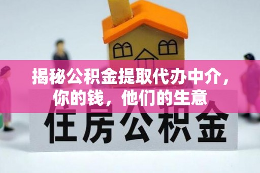 钟山揭秘公积金提取代办中介，你的钱，他们的生意