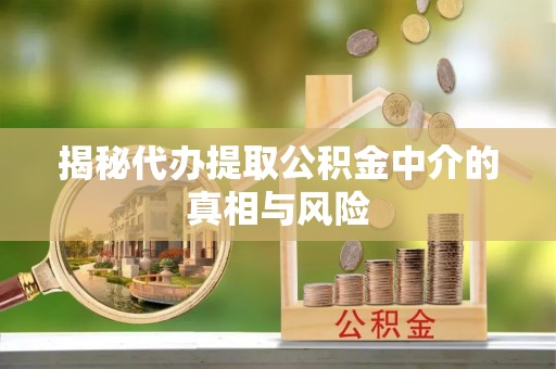 钟山揭秘代办提取公积金中介的真相与风险