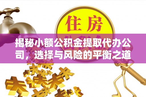 钟山揭秘小额公积金提取代办公司，选择与风险的平衡之道