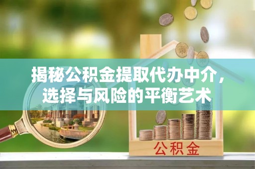 钟山揭秘公积金提取代办中介，选择与风险的平衡艺术